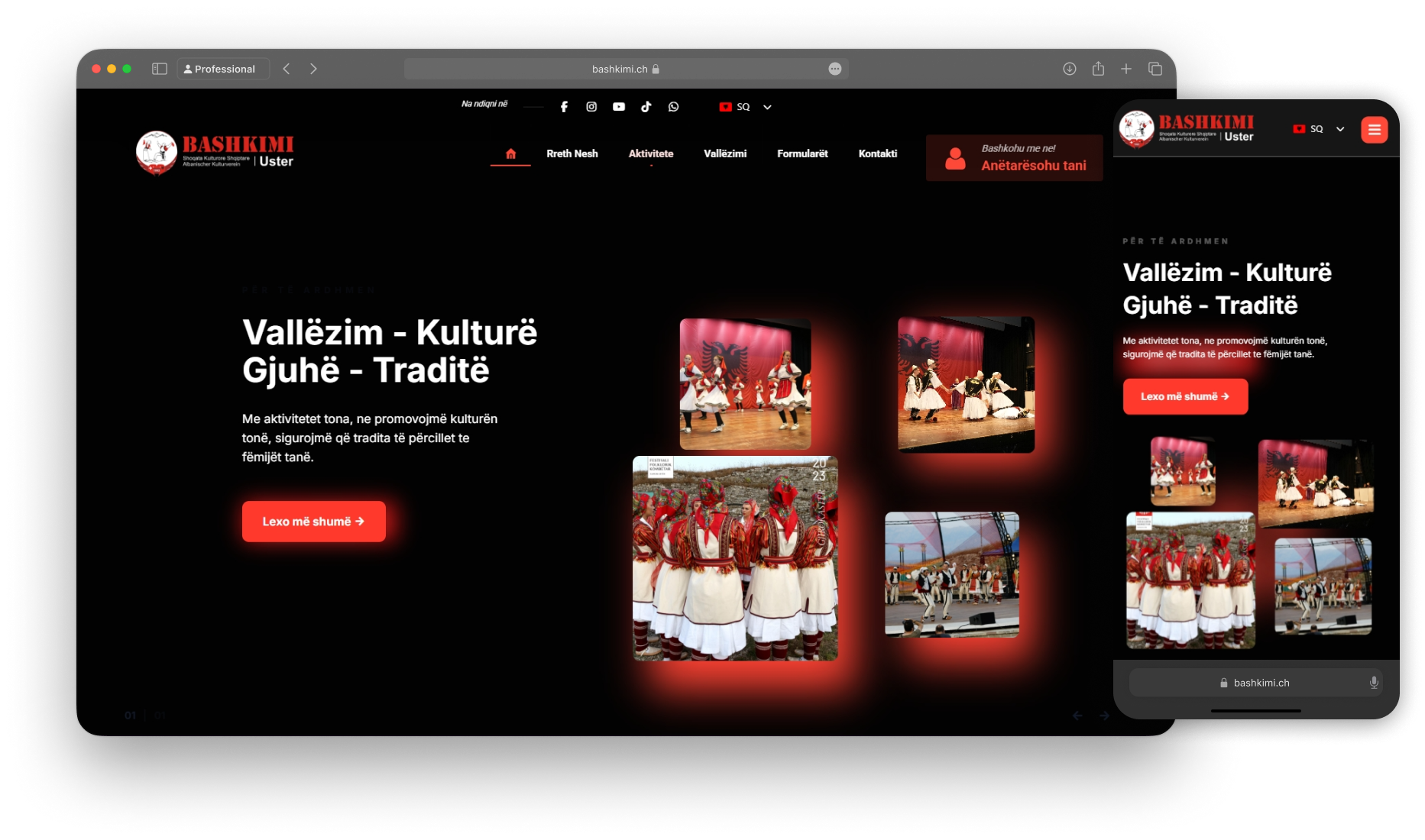 Bashkimi   Web development