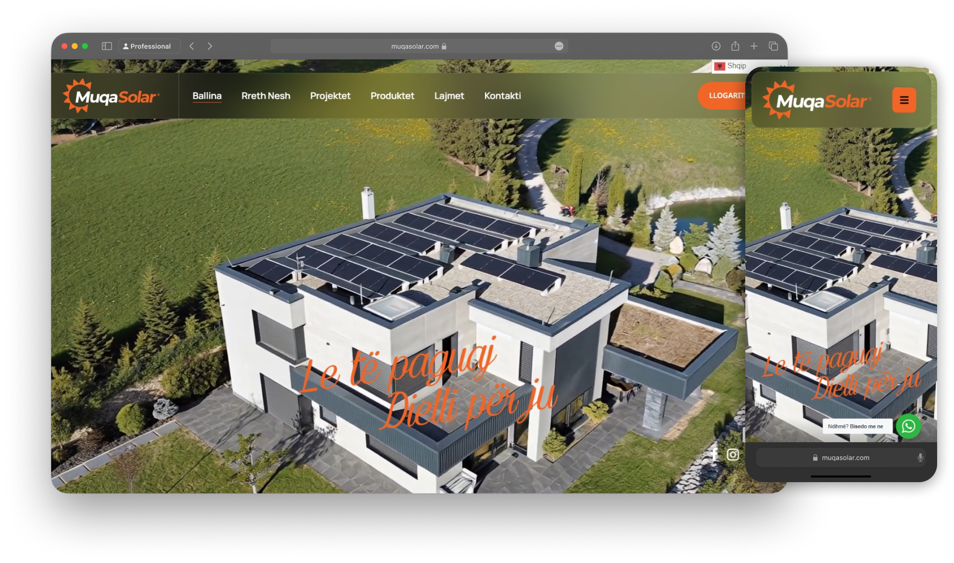 Muqa Solar   Web development